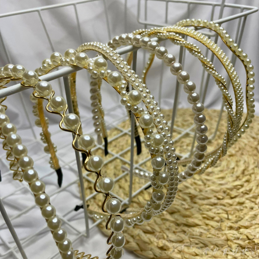 4 pcs Imitation Pearl Headbands