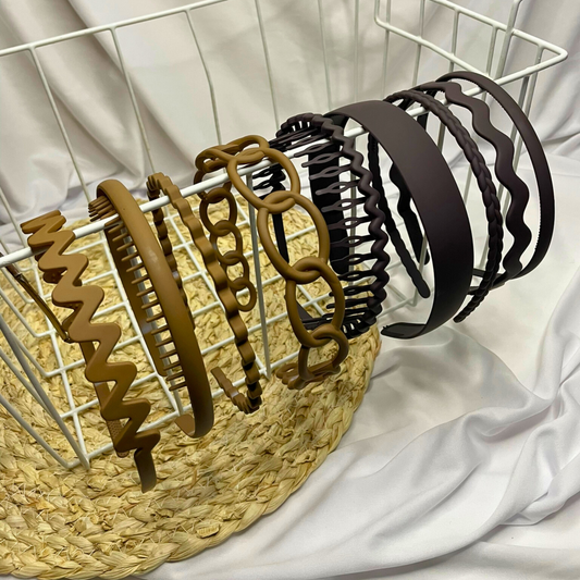 4 pcs Matte Headbands