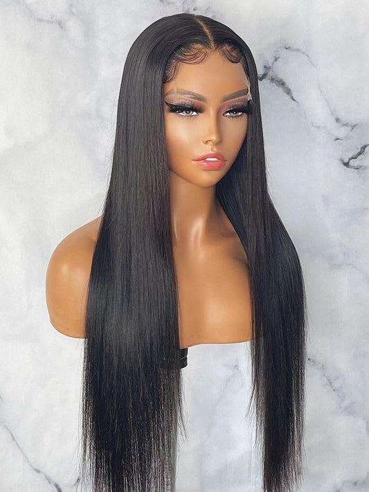13A Straight Full Frontal Wig Natural Colour